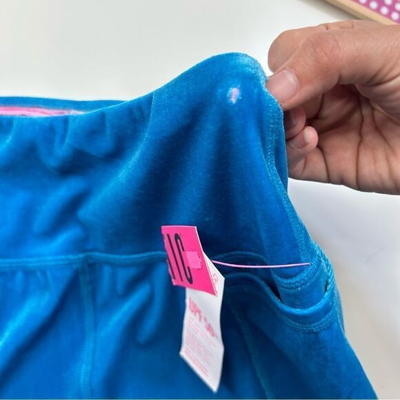 Lilly Pulitzer UPF 50+ Luxletic Weekender High Rise Legging Teal Small - Picture 5 of 12